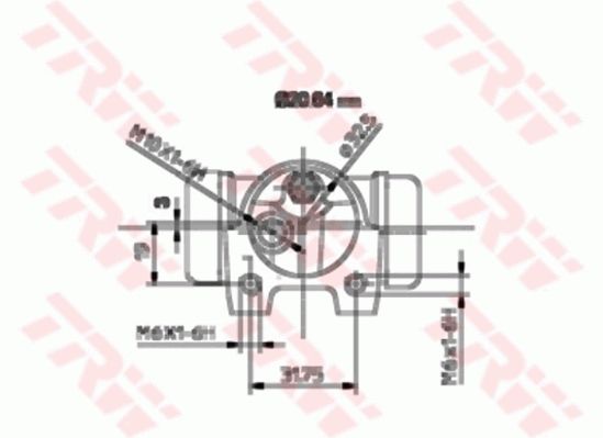 TRW BWF119 Wheel Brake Cylinder - 2