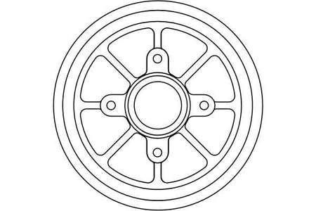 TRW DB4310 Brake Drum - 2
