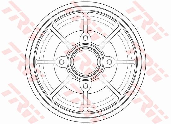TRW DB4546MR Brake Drum - 1