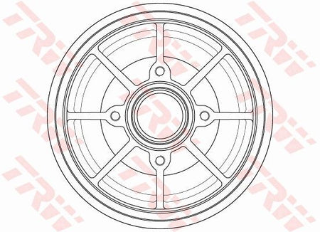 TRW DB4546MR Brake Drum - 1