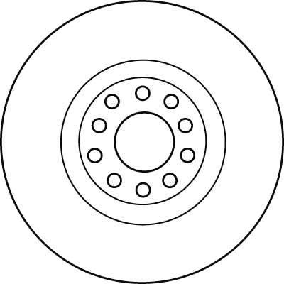 TRW DF4209S Brake Disc - 2