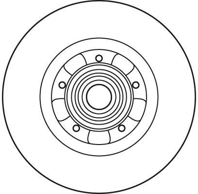 TRW DF6043BS Brake Disc - 2