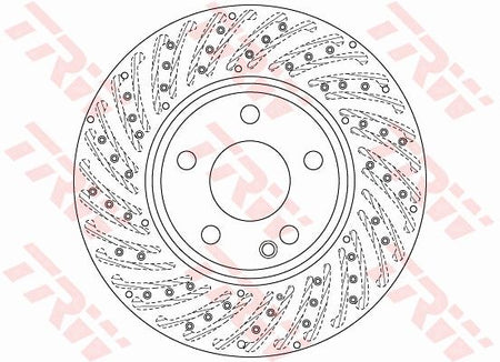 TRW DF6262S Brake Disc - 1