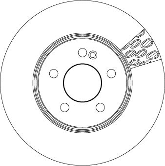 TRW DF6641S Brake Disc - 1