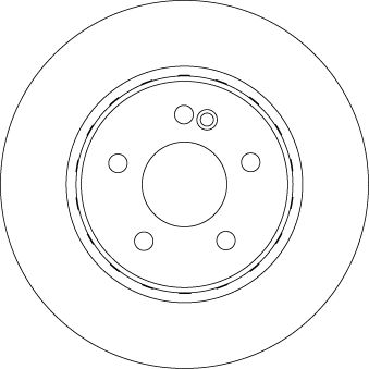 TRW DF6646S Brake Disc - 1