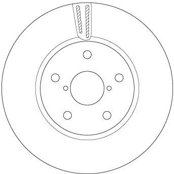 TRW DF6727S Brake Disc - 1