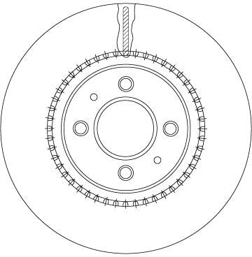 TRW DF6904 Brake Disc - 1