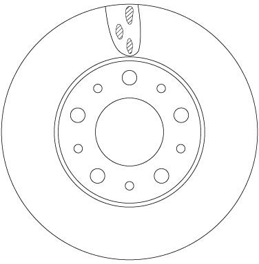TRW DF6918S Brake Disc - 1