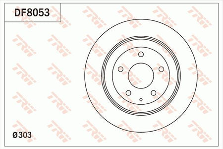 TRW DF8053 Brake Disc - 1
