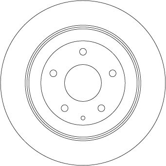 TRW DF8053 Brake Disc - 2