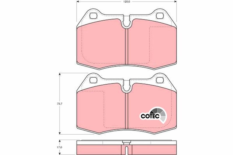 TRW GDB1269 Brake Pad Set, disc brake - 1