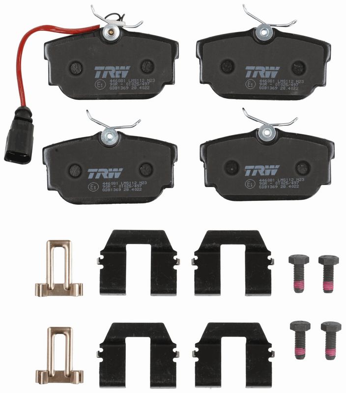 TRW GDB1369 Brake Pad Set, disc brake - 2