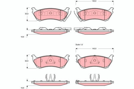 TRW GDB1379 Brake Pad Set, disc brake - 1