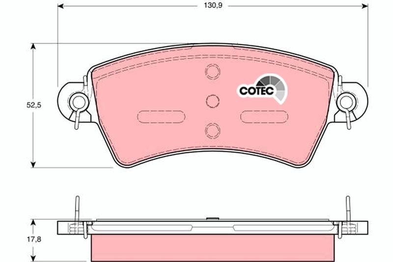 TRW GDB1385 Brake Pad Set, disc brake - 1