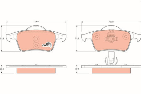 TRW GDB1389 Brake Pad Set, disc brake - 1