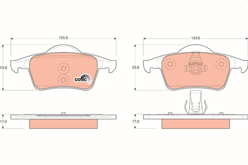 TRW GDB1389 Brake Pad Set, disc brake - 1