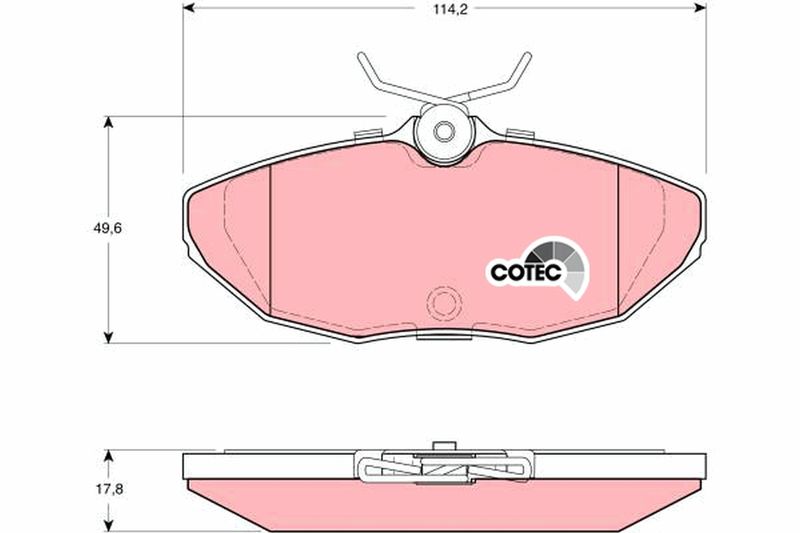 TRW GDB1398 Brake Pad Set, disc brake - 1
