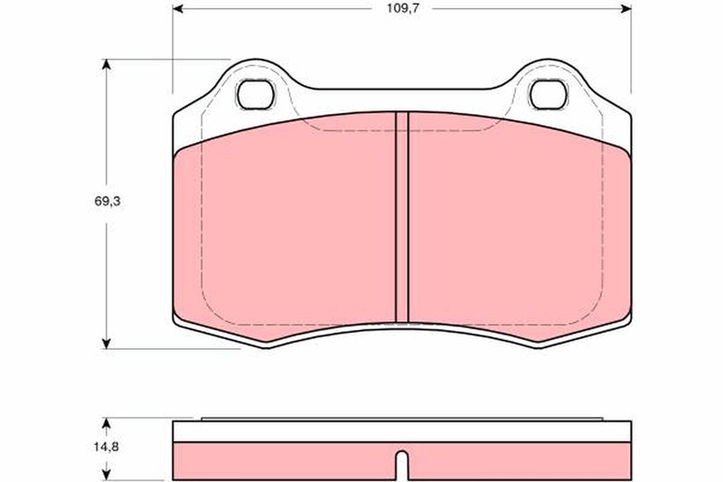 TRW GDB1513 Brake Pad Set, disc brake - 1