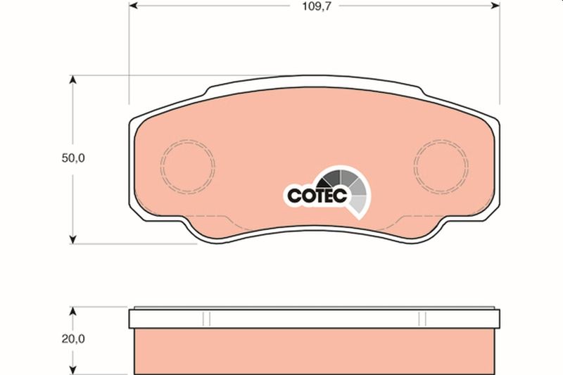 TRW GDB1521 Brake Pad Set, disc brake - 1
