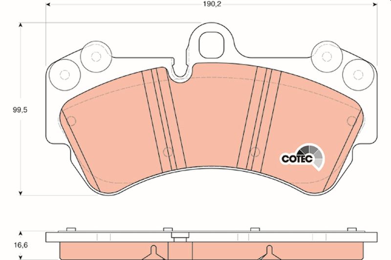TRW GDB1547 Brake Pad Set, disc brake - 1