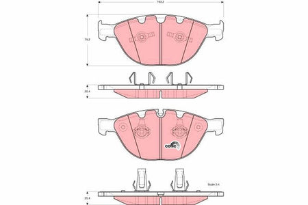 TRW GDB1558 Brake Pad Set, disc brake - 1