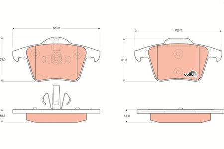 TRW GDB1566 Brake Pad Set, disc brake - 1