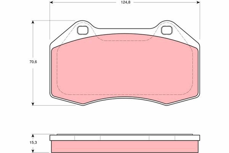 TRW GDB1606 Brake Pad Set, disc brake - 1