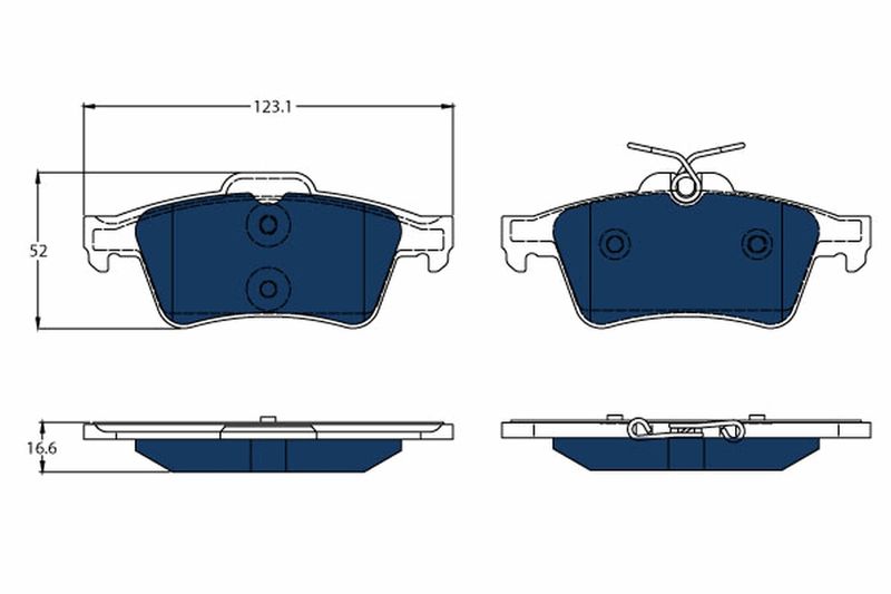 TRW GDB1621BTE Brake Pad Set, disc brake - 1