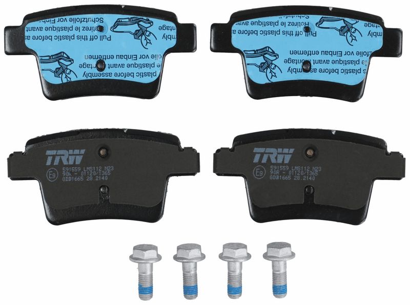 TRW GDB1665 Brake Pad Set, disc brake - 2