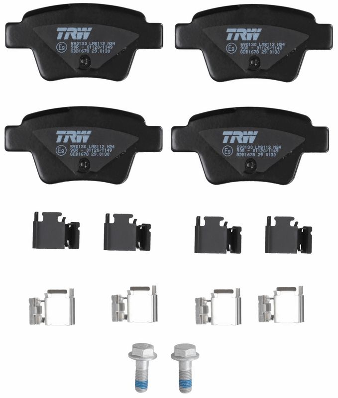 TRW GDB1678 Brake Pad Set, disc brake - 1