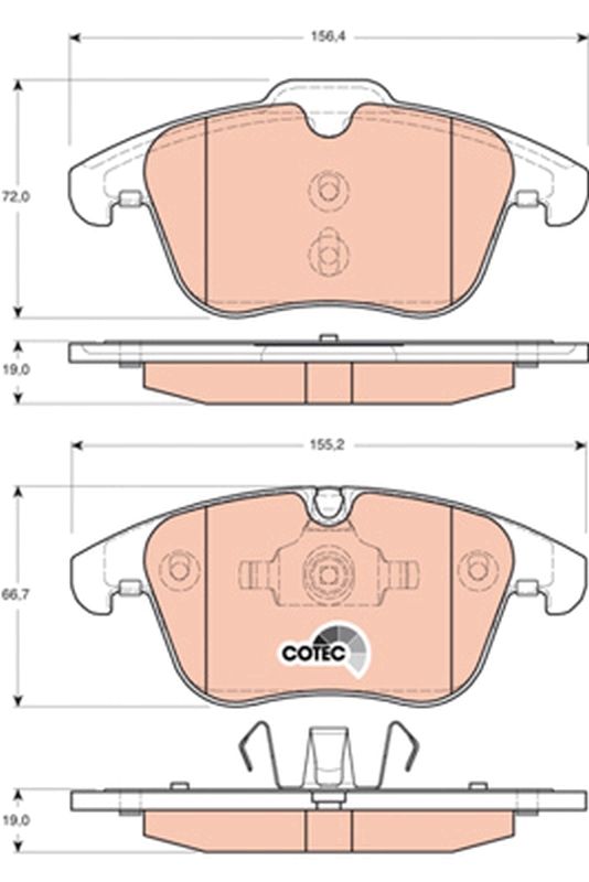 TRW GDB1705 Brake Pad Set, disc brake - 2