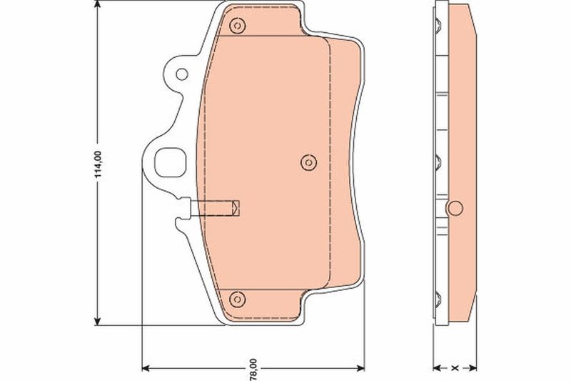 TRW GDB1756 Brake Pad Set, disc brake - 1