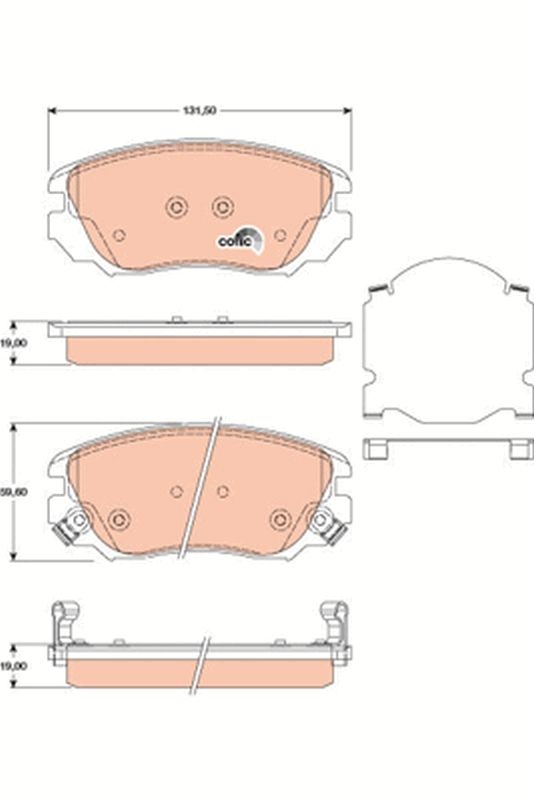 TRW GDB1782 Brake Pad Set, disc brake - 1