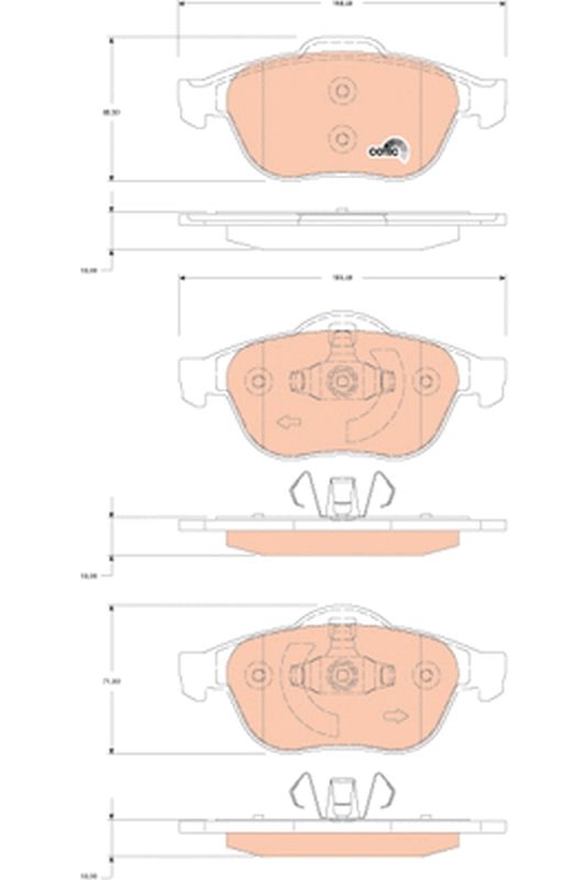 TRW GDB1823 Brake Pad Set, disc brake - 2