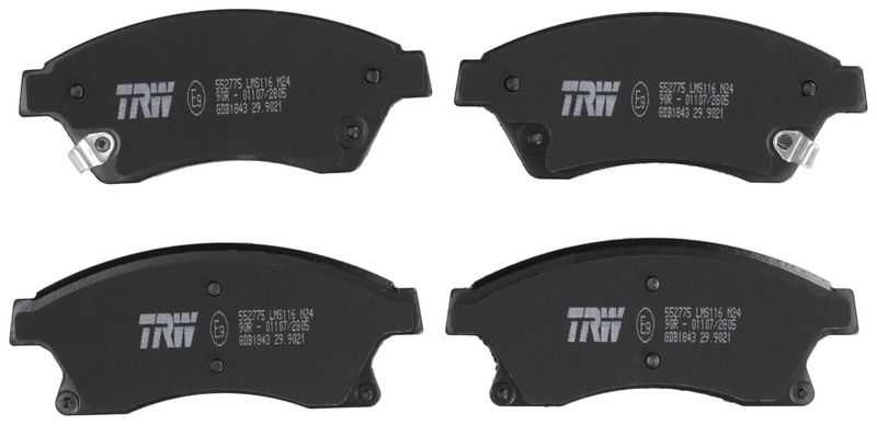 TRW GDB1843 Brake Pad Set, disc brake - 1