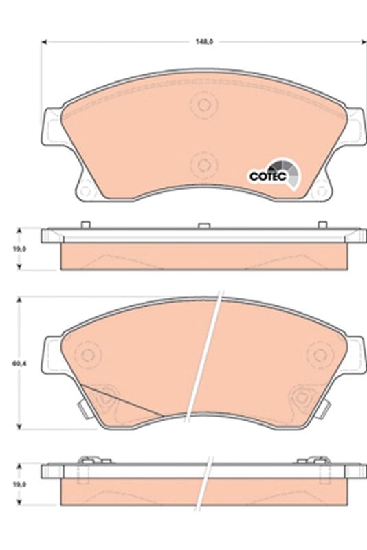 TRW GDB1843 Brake Pad Set, disc brake - 2