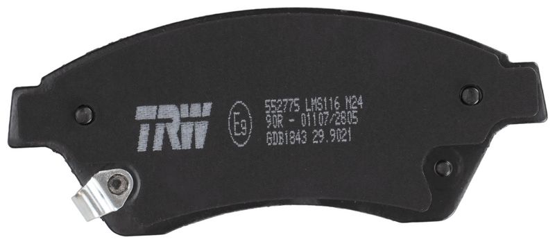 TRW GDB1843 Brake Pad Set, disc brake - 4