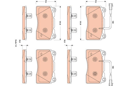 TRW GDB1888 Brake Pad Set, disc brake - 1