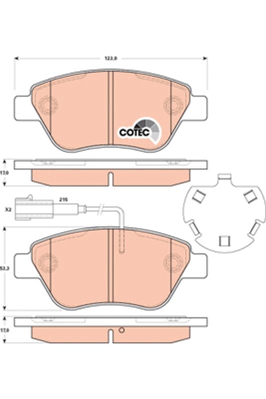 TRW GDB1891 Brake Pad Set, disc brake - 1