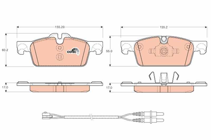 TRW GDB1929 Brake Pad Set, disc brake - 1