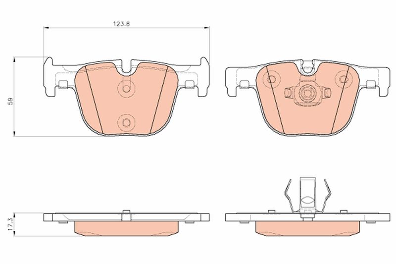 TRW GDB1937 Brake Pad Set, disc brake - 1