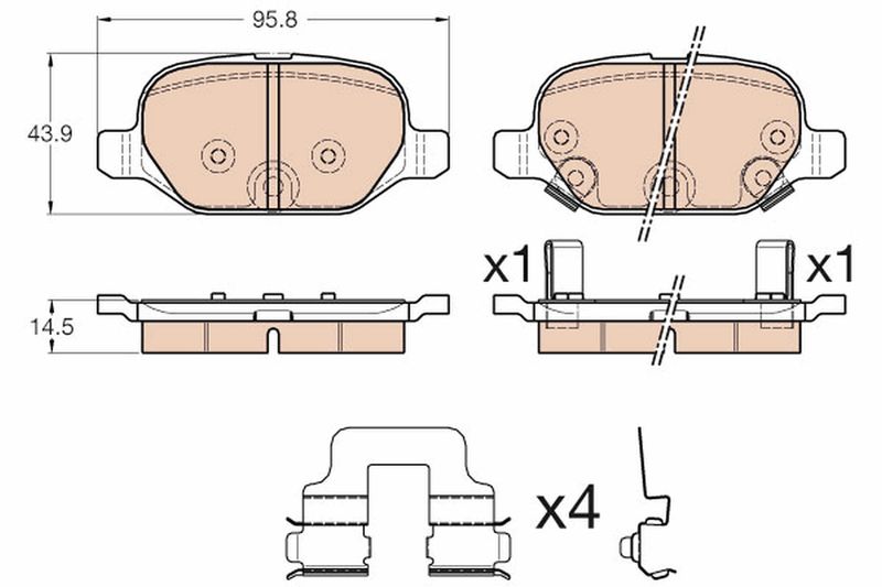 TRW GDB1950 Brake Pad Set, disc brake - 2