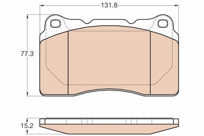 TRW GDB2007 Brake Pad Set, disc brake - 1