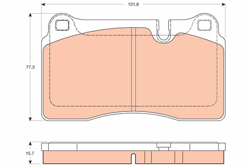 TRW GDB2048 Brake Pad Set, disc brake - 1
