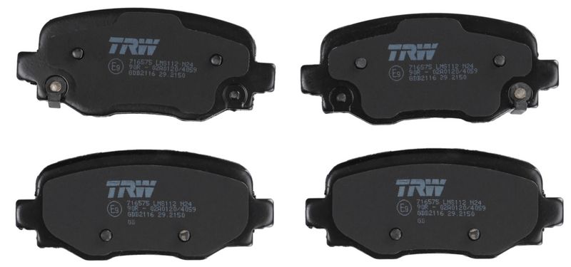 TRW GDB2116 Brake Pad Set, disc brake - 4