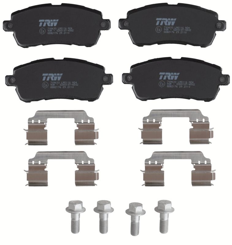 TRW GDB2176 Brake Pad Set, disc brake - 1