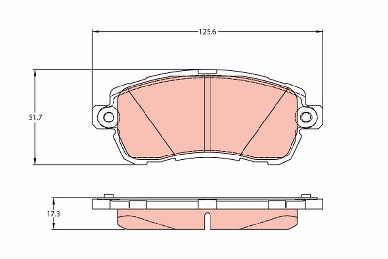 TRW GDB2176 Brake Pad Set, disc brake - 2