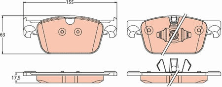 TRW GDB2221 Brake Pad Set, disc brake - 2