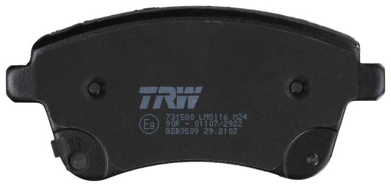 TRW GDB3509 Brake Pad Set, disc brake - 5