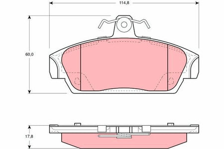TRW GDB859 Brake Pad Set, disc brake - 1